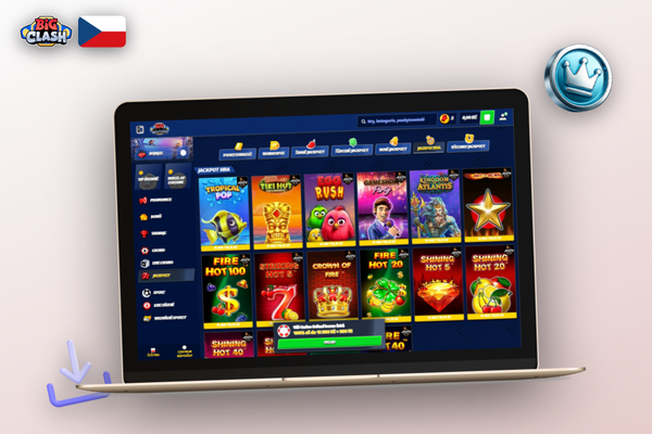 Stažení Bigclash Casino APK přes QR kód nasnímaný mobilním telefonem