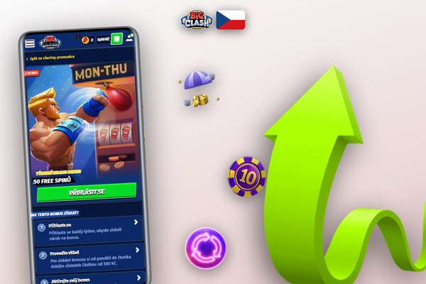 Bigclash Casino promo kód a 10denní časová osa pro splnění wageringu