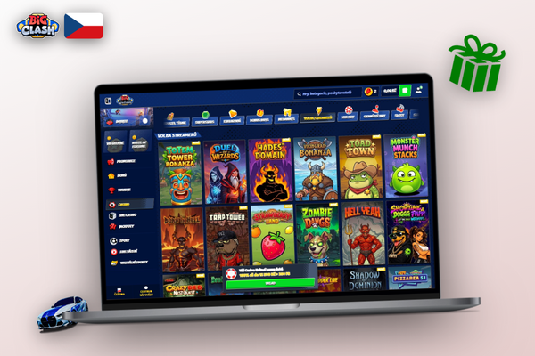 Přihlašovací obrazovka Bigclash Casino v počítači s tmavým motivem a polem pro e-mail