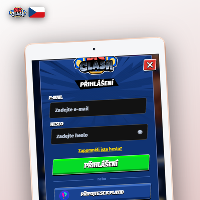 Přihlášení přes Google nebo Facebook do Bigclash Casino jedním kliknutím