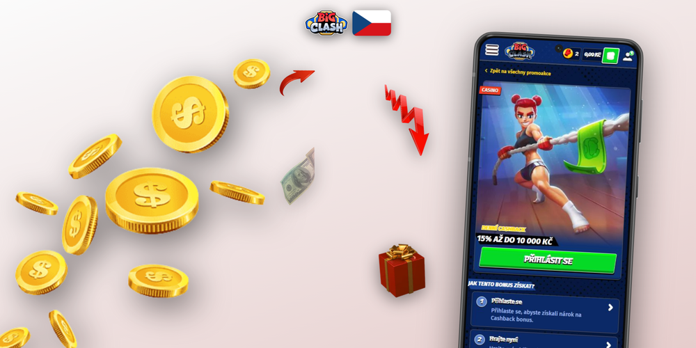 Registrační formulář Bigclash Casino se zadaným promo kódem CZBIGC7 a podporou 24/7