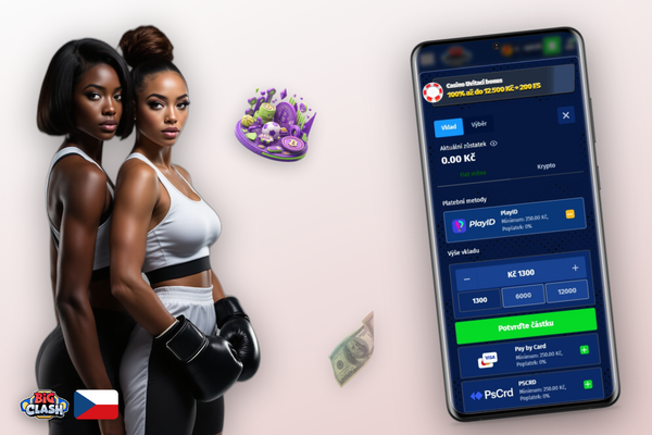 Uvítací bonus Bigclash Casino: 100 % navýšení vkladu až 12 500 Kč a 200 free spinů
